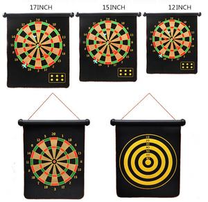 Jeu de Fléchettes Magnétiques Double Face de Haute Qualité CHENGMO SPORTS 17 Pouces avec 6 Fléchettes pour Compétition <span class=keywords><strong>ou</strong></span> Jeu - Product Image 5