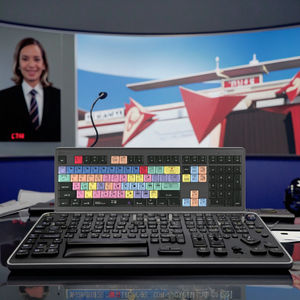 Para Adobe <span class=keywords><strong>Premiere</strong></span> <span class=keywords><strong>Pro</strong></span> <span class=keywords><strong>CC</strong></span> ASTRA2 Retroiluminado con cable Interruptor de tijera de 108 teclas Teclado DE LA USB-A-para Mac - Product Image 2