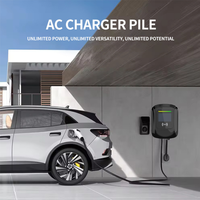 Prix de gros 22kw 32a AC Batterie Wallbox d'urgence EV Chargeur de voiture électrique Indicateur LED Nouvelle condition Station de charge Pile