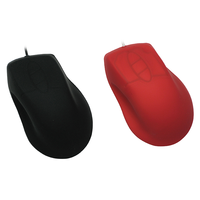 IP68 mouse nirkabel 2.4G, tetikus nirkabel silikon nirkabel dapat dicuci dan sterilisasi industri medis tahan air 5 tombol