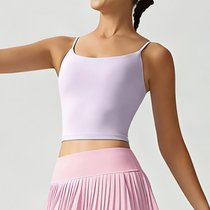 Nouveau soutien-gorge de <span class=keywords><strong>sport</strong></span> sans couture respirant pour <span class=keywords><strong>femme</strong></span>, haute résistance, antichoc, anti-affaissement, course, yoga, fitness, maintien élevé, bretelles spaghetti - Product Image 2
