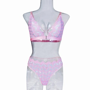 Hot Selling New Hollowed Out Embroidered Lingerie Sexy <b>Perspective</b> Women's Lingerie Two-piece Set Women's Sexy Lingerie - Product Image 6