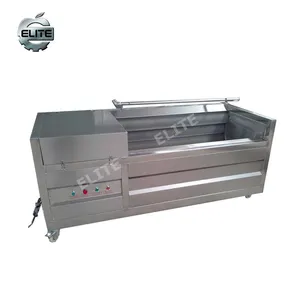 Mesin sikat pembersih lobak putih otomatis/mesin cuci bergulir/mesin penggulung cuci