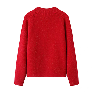 Apple <strong>Cat</strong> Crocheted Embroidery Spring Animal Sweet Casual <strong>Women's</strong> Long-sleeved Knitwear <strong>Jumper</strong> - Product Image 4