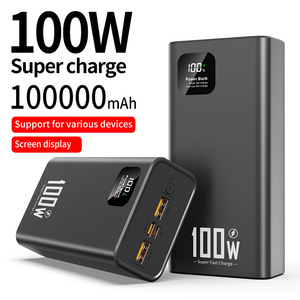 พาวเวอร์แบงค์ TikTok 100W PS-502 แบบหล่อขึ้นรูป ความจุ 100000 มิลลิแอมป์ รองรับ PD ชาร์จเร็วสองทาง พร้อมหน้าจอแสดงผลดิจิตอล ชาร์จด้วยพลังงานแสงอาทิตย์ - Product Image 1