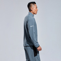 Nouvelle Collection Automne – Blouson Homme à Demi-Zip, Col Montant, Décontracté, Sportif, Respirant, Séchage Rapide, 100% Polyester pour l'Hiver