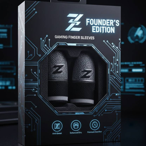 Fundas para Dedos Ultrafinas y Transpirables de Fibra Plateada, Antideslizantes y Absorbentes del Sudor, Equipo Esencial para Esports - Product Image 2