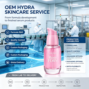 Sérum facial hydratant à la rose PDRN avec logo personnalisé, essence de beauté, produit de soin de la peau en marque privée - Product Image 5