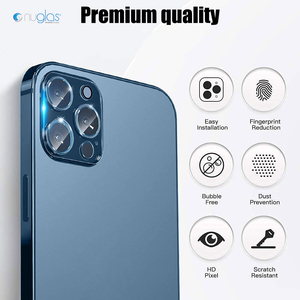 9H 3D kaca antigores lensa kamera Film pelindung lensa kamera ponsel untuk Iphone 15 Pro Max - Product Image 2