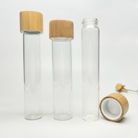 Tubo de Vidrio para Hierbas de 15 ml, 20 ml, 25 ml, 30 ml, 80 mm, 90 mm, 110 mm, 120 mm con Tapa a Prueba de Niños, en Oferta