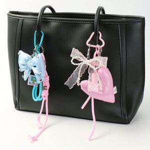Nuevo Estilo Llavero de Corazón y Lazo Hecho a Mano DIY para Bolsos, Regalo Ideal para Chicas - Product Image 4