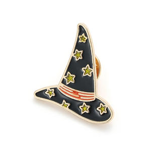 Tema cruzado Aleación de zinc Insignia plateada Impresión UV Acabado pintado Dibujos animados Caprichoso Murciélago Fantasma Calabaza Broche Accesorio - Product Image 6