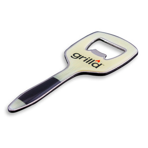 Porte-clés ouvre-bouteille de bière en métal blanc, accessoire personnalisé à Sublimation, pour outils de cuisine, 50 pièces - Product Image 6