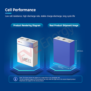 Cellule de Batterie <span class=keywords><strong>LiFePO4</strong></span> EVE MB31 314Ah 280Ah, 8000 Cycles, 3.2V, Rechargeable, pour Stockage d'Énergie - Product Image 3