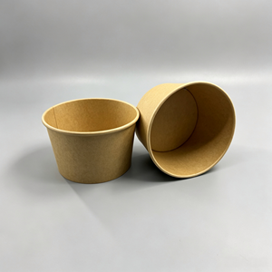 Bol en papier rond haute capacité, imperméable, de qualité alimentaire, enduit de PE, taille personnalisée pour conteneur alimentaire jetable - Product Image 6