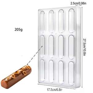 Moules à chocolat de haute qualité, moules en plastique dur <span class=keywords><strong>transparent</strong></span>, moules à chocolat et bonbons, décoration de gâteaux DIY, outils et fournitures de pâtisserie - Product Image 6