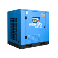 Compresseur d'air industriel rotatif à vis mini, série BK, 8 bars, 13 bars, alimentation CA, stationnaire avec pompe/moteur BK7.5-8G