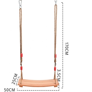 <span class=keywords><strong>Columpio</strong></span> de árbol colgante de madera impermeable antideslizante, <span class=keywords><strong>Columpio</strong></span> de madera para jardín, patio trasero, interior <span class=keywords><strong>y</strong></span> exterior - Product Image 2