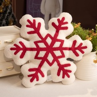 Mignon porte-clés en peluche en coton PP en forme d'hexagone flocon de neige, design personnalisé, cadeau de Noël, décoration, mini jouet avec sac OPP