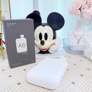 Odm Độc Đáo Phẳng Chai Nước A7 A5 A6 Mỏng Tinh Tế Màu Đen Trắng Xách Tay Vuông Nước Bằng Thép Không Gỉ Chai Cho Cuộc Sống Hiện Đại - Product Image 5