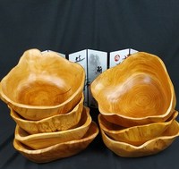 Smoothie bricolage naturel en gros Mini assiettes jetables laqué ensemble cuillère en bois petite coquille noix de coco bol pour la fabrication de bougies