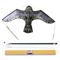 Dispositif de lutte antiparasitaire anti-oiseaux en gros avec perche télescopique de 4m Offres Spéciales faucon cerf-volant effaroucheur d'oiseaux