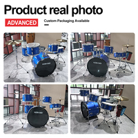 OEM 5-Piece Compact Professional Jazz Drum Set Kids Musical Instruments Percussion Instruments Factory Wholesale