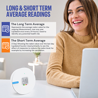 Détecteur de radon domestique sans fil avec écran E-ink, moniteur de gaz radon alimenté par batterie pour sous-sol, testeur numérique de radon RN300C