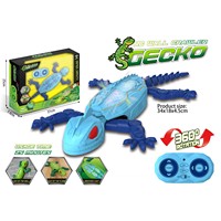 Gecko rampant télécommandé avec yeux LED, jouet lézard qui tourne à 360°, jouet animal grimpeur pour intérieur, cadeau amusant pour enfants, jouet de fête, Pâques