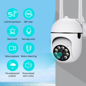 Cámara de Vigilancia WiFi para el Hogar, Impermeable, con Visión Nocturna, Vista Panorámica de 360 Grados, Cámara con Foco - Product Image 3