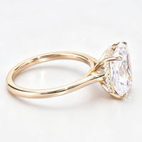 Bagues en moissanite certifiées GRA, argent sterling 925, 1 ct, 5 ct, 10 ct, coupe radiante, bague de fiançailles en moissanite