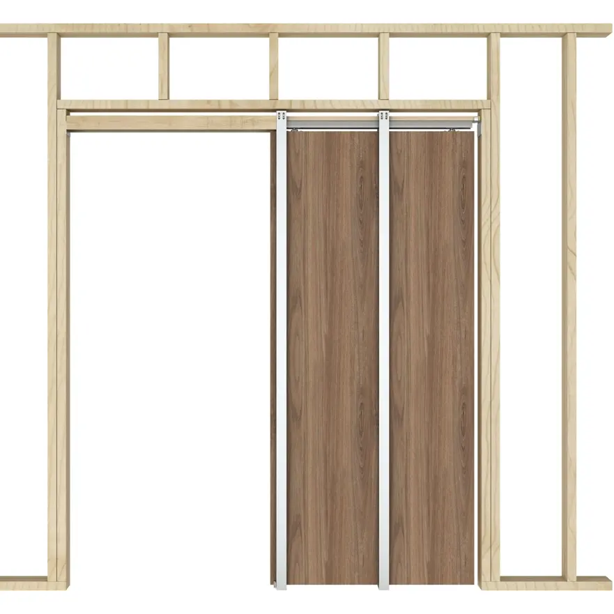 Porte de poche cachée en bois moderne de haute qualité avec Kits de cadres
