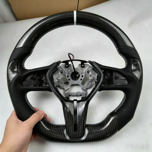Volant de voiture de haute qualité pour <span class=keywords><strong>Infiniti</strong></span> Q50 Q60 Q50L, produits en cuir perforé, véritable fibre de carbone - Product Image 1