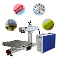Marqueur laser à fibre série LY-M 20W-120W avec table XY électrique personnalisée, positionnement par lumière rouge, refroidissement par air