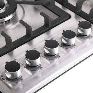 Fornello <span class=keywords><strong>a</strong></span> <span class=keywords><strong>Gas</strong></span> da Incasso o da Appoggio, <span class=keywords><strong>5</strong></span> <span class=keywords><strong>Fuochi</strong></span>, in Acciaio Inox, per <span class=keywords><strong>Cucina</strong></span> Portatile - Product Image 5