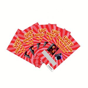Random Draw Scratch Cards Manufacturer Size Color Prize Custom Screen Printing Scratch Win for Promotions - Product Image 5