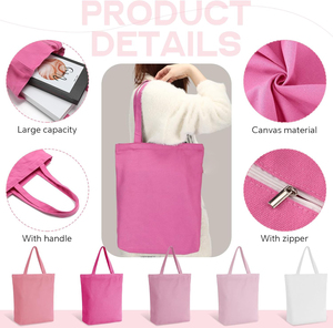 Personalized Natural Canvas Eco-friendly 10OZ <b>Long</b> Handle Tote <b>Bag</b> Custom Printed Logo Custom Color Shoulder Strap for - Product Image 4