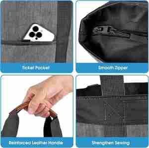 Insulated Cooler Bag Reusable 30 Cans Insulated Bag Soft Portable Grocery Bags for Shopping Food Travel Beach Camping - Product Image 5