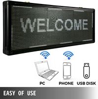 LED Ekranlı Mini Dış Mekan Programlanabilir Kayan Yazılı P10 Beyaz Reklam Panosu