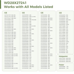 Dishwasher Shelf Roller <b>Bracket</b> Kit WD28X27241 for Ge Hotpoint <b>Plastic</b> Wheels 5.1in x 1.75in Home Use - Product Image 4