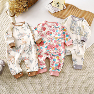 Pijamas <span class=keywords><strong>de</strong></span> Algodón 100% para Bebés Recién Nacidos, Unisex, Primavera, ODM, Sin Costuras, Cierre <span class=keywords><strong>de</strong></span> Botones a Presión, Manga Larga, Diseño <span class=keywords><strong>de</strong></span> Dibujos Animados, Casual - Product Image 6