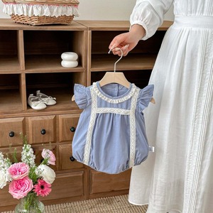 Tutina Estiva per Bambine con Maniche Svolazzanti, Abbigliamento per <span class=keywords><strong>Neonati</strong></span> in Cotone, Graziose Tutine per Bebè - Product Image 1