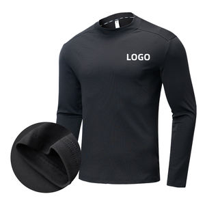 Sportswear Men Jogging Long Sleeve <b>Tshirt</b> Workout Muscle Fitness Pullover Custom Logo Quick Dry Gym T Shirts Men - Product Image 4