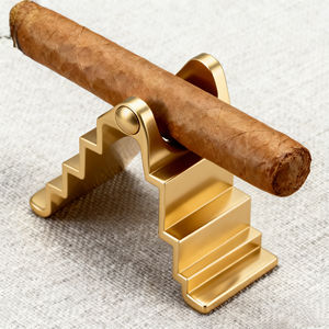 Soporte para Cigarros de Acero Inoxidable Personalizado - Diseño Geométrico Único y Mecanizado de Precisión (Corte por Electroerosión) Adaptado a Su Estilo - Product Image 1