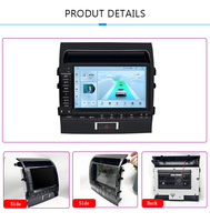 Autoradio 9 "pour Toyota Land Cruiser 11 200 2007-2015 Lecteur Vidéo Multimédia Navigation Stéréo Carplay Auto 5G WiFi