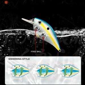 เหยื่อตกปลาแบบลอยน้ำ ขนาด 65 มม. น้ำหนัก 16.5 กรัม เหยื่อปลอมชนิด Crankbait ทำจากพลาสติก ABS แข็ง สำหรับตกปลาแบส ปลาเทราต์ ปลาไพค์ ลดราคาพิเศษ - Product Image 3