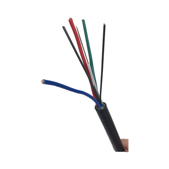 OPLC Optical-Electrical Hybrid Fiber Optic Cable 4-12 Core 5G Network Copper Wire Conductor G652D FTTH Security Monitoring