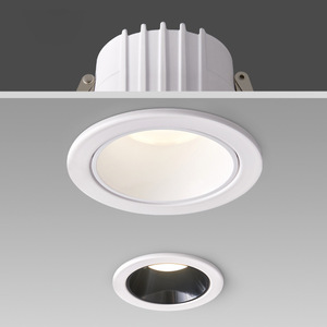 Luminaria Empotrable LED de Aluminio Negro, 4100K Blanco Neutro, IP20, Luz de Techo Interior, CA 220V, Uso Comercial, CRI 90, Regulable - Product Image 4