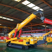 Espace étroit petite Mini grue araignée grues spyder mini grue araignée avec stabilisateur télescopique hydraulique