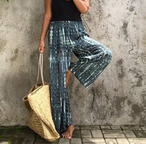 Pantalon bohême pour femmes, jambes larges, nouvelle collection, tendance, été 2020, vêtement sarouel pour printemps et vacances - Product Image 3